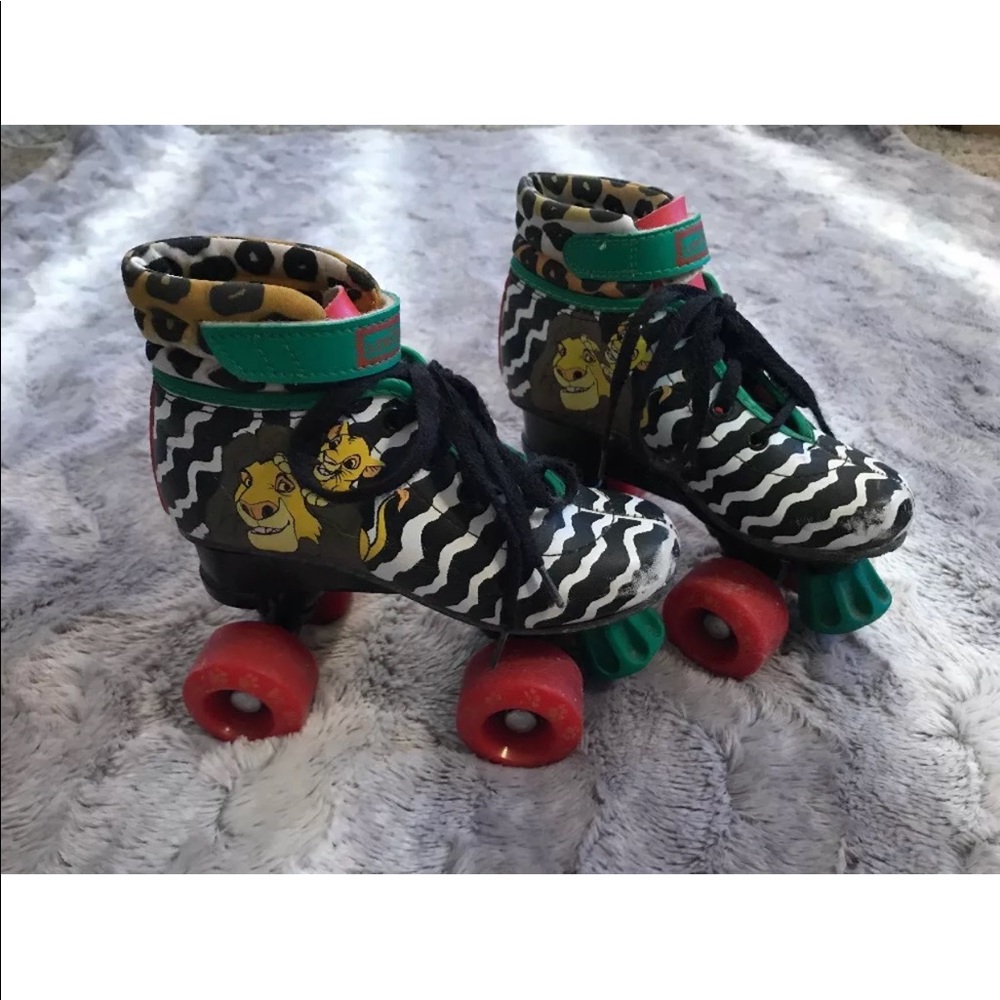 Vtg 90’s Disney Lion King Kids Roller Skates Sz 12